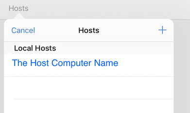 iPad Local Host